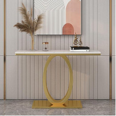 Generisch Modern White Console Table, Accent Table for Hallway and Foyer Entryway, Rustic Chic Design for Living Room, Stylish Console Tables for Home Decor