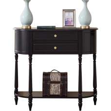 Konsolentisch Massivholz Schmal Eingangstisch Mit Schubladen, 11,8-Zoll Breiter Flur Konsolentisch Für Home Foyer Wohnzimmer Schlafzimmer Dekor(120x30x95cm/47.2x11.8x37.4in)