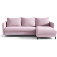 Sofa su miego funkcija, 3 vietų sofa, kampinė sofa su miego funkcija ir lovos dėže, sofa lova, kurią lengva pernešti ir surinkti (Riviera 62 - rožinė)