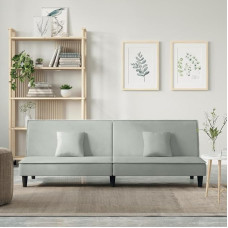 GuyAna Sofa lova Šviesiai pilka aksomo miegamojo kėdė Svečių sofa su miego funkcija, sulankstoma gyvenamajame kambaryje