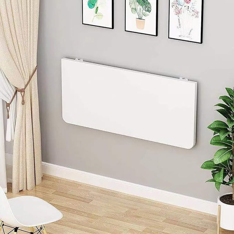 Wandmontierter Klapptisch für kleine Räume, kein Bohren erforderlich, starke Tragfähigkeit, ideal für Schminktisch, Küche und mehr (Spalva: )