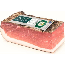 BAVAREGOLA Pietų Tirolio šoninė PGI Centre Piece - 400 g - 6 mėn. brandintas - originalus Pietų Tirolio šoninės patiekalas - rūkytas ir džiovintas ore