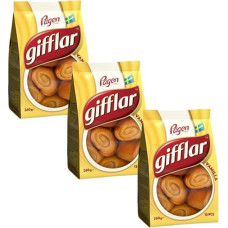 Pagen Gifflar Vanilla 3 x 260 g | 36 mini mielinės sraigės su vaniliniu įdaru | Minkšti švediški pyragėliai prie kavos ir keliaujant | Fika Classic | Paruošta valgyti