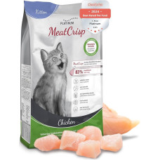 PLATINUM - Kačių maistas MeatCrisp Kitten Chicken from the Fresh Meat Dryer - 1,5 kg sausas kačių maistas su 83 % šviežios mėsos - sausas maistas kačiukams ir jaunoms katėms su traškiu kąsneliu