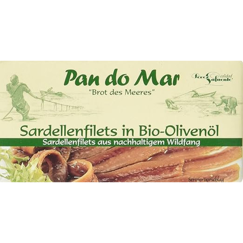 Pan do Mar Ančiuvių filė ekologiškame alyvuogių aliejuje, 50 g