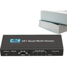 TV Splitter | Multi-Viewer System | 4-in-1 Digitaler nahtloser Multi-Display-Adapter 4K für Spiel-Setup Konferenzraum Sicherheitsüberwachung