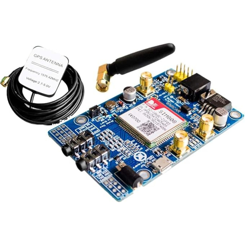 SIM808 modulis GSM GPRS GPS Plėtros plokštė IPX SMA su GPS GSM antena