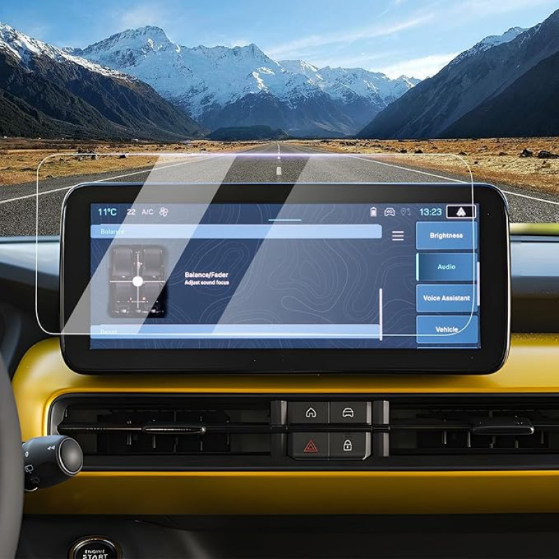 LUWU suderinama su Jeep Avenger 2023 2024 2025 Navigation Apsauginė plėvelė Avenger 6H įbrėžimams atspari nano membrana 10,25 colių GPS skaidri ekrano apsauga Avenger EV Hybrid 4XE 4X4 Navigation