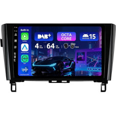 MSD [Eingebaut DAB+ ] - Android 15 Autoradio für Nissan XTrail Qashqai j11 Rouge (2014-2018) GPS Navi Radio | CarPlay Android Auto Lenkradsteuerung | 4G+64G Octa-Core 2 Din 10.1 Zoll | Kamera MIC