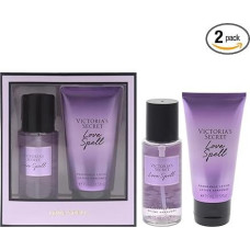 Victorias Secret Love Spell Set for Women - 2 dalių mini dovanų rinkinys 75ml Mist 75ml Fragrance Lotion