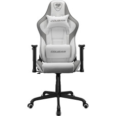 COUGAR Armor Elite žaidimų kėdė Plieninis rėmas Kvėpuojanti PVC oda 160° atsilenkimo sistema 120 kg keliamoji galia 2D reguliuojamas porankis 5 žvaigždučių bazė Balta