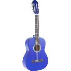GEWA Basic Classical Guitar, Basswood Body, Pakka Wood Fretboard, Chrome-Plated Mechanics, 1/2 Blue