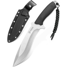 NedFoss Big-Dog lauko peilis, 16,5 cm ilgio medžioklinis peilis su Kydex dėklu ir G10 rankena, 5,5 mm storio didelis išgyvenimo peilis, išgyvenimo mačetė dovanų dėžutėje medžioklei, stovyklavimui, žvejybai