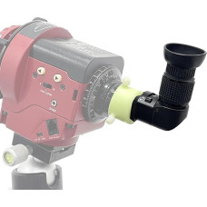 Right Angle Viewfinder with Adapter for Polar Telescope, Integrated Dioptres and 360° Rotatable with 1-2x Magnification for Comfortable View in Polar Orientation
