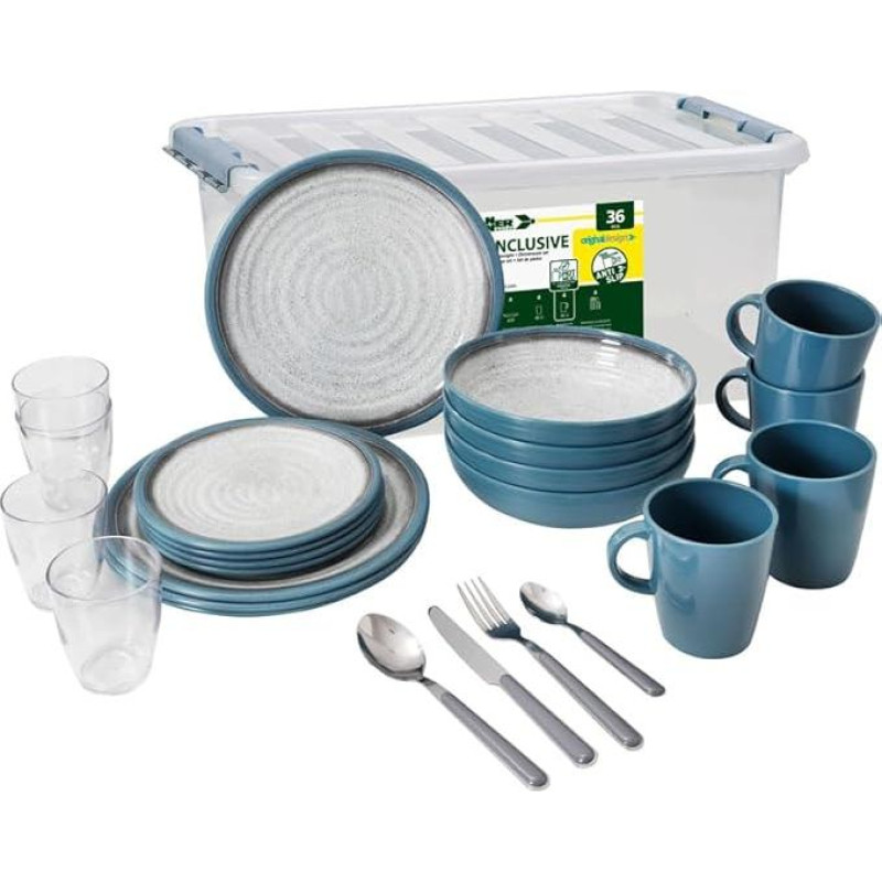 Toskanos 980946918 Melamino indų rinkinys 36 vnt.