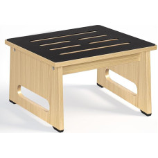 A Wooden Step Stool 8.7 Inch for Adults and Seniors with Non-Slip Rubber Pad Indoor Outdoor 450Ib Portable Wooden Stand for Bathroom, Kitchen, Bedside Table and More (Gulanmu)