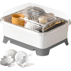 Dish Wäscheständer Deckel - Abflussplatte Flaschenorganisator Hygienisch, Anti- eingeschlossenen Speicher, Stillen Flasche Halter Flach, Verwenden Arbeitsplatte Saver, Geschirr Ablaufbehälter