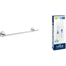 GROHE Start Cosmopolitan 41166000 Vonios rankšluosčių laikiklis (dygsnio dydis 430 mm, medžiaga: metalas, paslėptas tvirtinimas), chromas, su klijais, skirtas vonios kambario aksesuarams