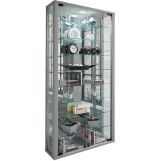 VCM pakabinama stiklinė vitrina su grūdintu apsauginiu stiklu Apytiksliai matmenys H 115 x Š 59 x D 18 cm Modernus ir erdvę taupantis 