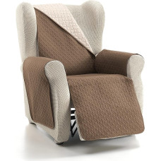 CARDENAL TEXTIL CUBRE SOFA BICOLOR REVERSIBLE RUBI 1 PLAZA BEIGE/CHOCOLATE