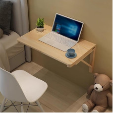 Klapptisch aus massivem Kiefernholz, zur Wandmontage, robust, multifunkcionalus, Küchen- und Esstisch, platzsparend, Laptop-Computertisch, L 120 x B 60 cm