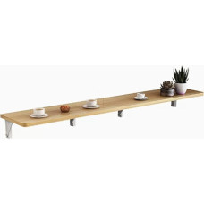 Wandmontierter Klapptisch mit Aufbewahrungsregal, platzsparender Holzschreibtisch für kleine Räume, ultradünnes Design für Schlafzimmer, praktische und einfache Lösung für kleine Wohnungen.