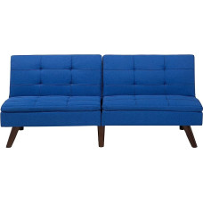 Beliani Sofa lova Individualiai reguliuojamas atlošo pagalvėlės užvalkalas Blue Ronne