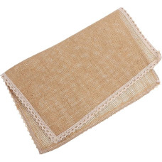 4stücke Tischsets aus Leinen mit Spitze rutschfest Waschbar als Platzset und Besteckkissen Geeignet Schützt Tisch und Geräusche