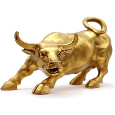 Skulptūra Home Decor Auksinis varinis bulius (fengšui), atstovaujantis gyvenimo sėkmei ir turtui Žalvario bulius COW01