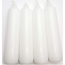 25 x 4 žvakės Advento žvakės Baltos spalvos Apie 20 x 105 mm 