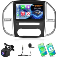 2G + 64G Android 13 Car Radio for Mercedes Benz Vito W447 2014-2020 with Wireless Carplay and Android Car, 10 Inch 2 DIN Radio with GPS/WiFi/Bluetooth/EQ/FM RDS Radio