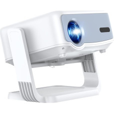 4K mini vaizdo kamera Netflix Kompatibel Heimkino-Projektor Full HD 1080p Android 13 360° Drehbarer Elektrischer Fokus & Auto Keystone Korrektur WiFi 2.4G/5G Bluetooth 5.2 Outdoor für PC TV Sticks Weiß