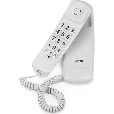 SPC Original Lite 2 - Compact and Easy to Use Desktop or Wall Landline Phone Signal Light, 10 Indirect Memory Slots, Large Buttons, Redial - White