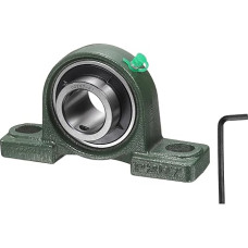 tiekimo žemėlapis UCP207-21 Stehlager, 1-5/16 Zoll Bohrung, selbstausrichtend, massiver Gusseisen-Sockel, Chromstahlflansch montiert, Stehlkugellager (ABEC3)