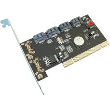 KALEA-INFORMATIQUE PCI Controller Card SATA 4 Ports PCI 32 Bit with Silicon Image Chipset SIL 3124, Raid 0 1 5