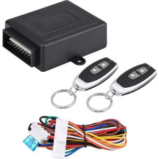 Qiilu Keyless Entry System, universali automobilio durų spyna Keyless Entry System centrinio užrakto nuotolinio valdymo rinkinys Anti-Theft Vehicle Remote Control Central Door Lock 433.92 MHz