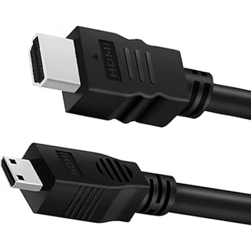 Mini-HDMI-zu-HDMI-Kabel, 60 Hz, dvipusis HDMI-zu-Mini-HDMI-Kabel, Hochgeschwindwindigkeits-HDMI 2.0-Stecker, unterstützt HDR-ARC, kompatibel mit Raspberry Pi Zero Kamera, Camcorder, Grafikkarte,