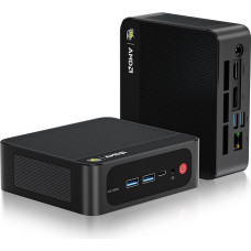 Beelink SER5 mini kompiuteris, AMD Ryzen 5 5500U (6C/12T) iki 4,0 GHz, mini kompiuteris, 16 GB DDR4 RAM, 500 GB NVME SSD, 