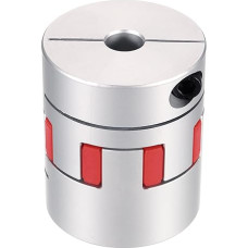 Aliuminio veleno jungtis Veleno jungtis nuo 12 mm iki 20 mm Lanksti voratinklinė jungtis L50 mm x D40 mm Sankabos žandikaulio voratinklinė veleno jungtis 3D spausdintuvui DIY CNC frezavimo staklėms