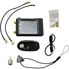 VNA-H DIY Vector Netzwerkanalysator 10kHz-1.5GHz für Kompaktes RF-Kommunikationstest-Set mit 2,8-Zoll-Display und 1300mAh Akku Ham Radio