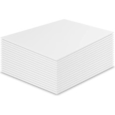 15er-Pack weiße Schaumstoffplatten - 11,8 x 15,7 Zoll große Polystyrolschaumplatten for Kunst, Handwerk, Schulprojekte und Präsentationen
