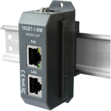 10GBT-1-WM 10 Gigabit PoE++ Injector, 90W Max, IEEE 802.3af/at/bt, Wall and DIN Rail Mount for WiFi 6 AP, IP Cameras