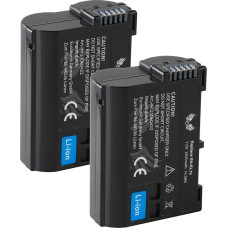 2 x SK baterija, suderinama su Nikon EN-EL15 < 2040 mAh > EN-EL15c EN-EL15b EN-EL15a, skirta Nikon < Z8 Z7 II Z6 II Z5 Zf > D500 D800 D850 D7200 D7500-1 V1