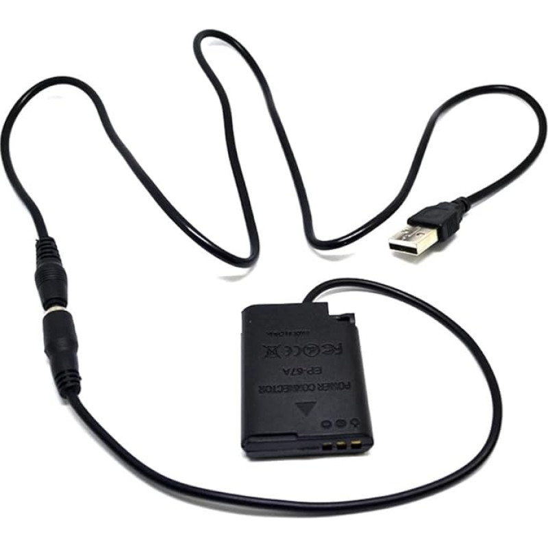 5V2A USB laidas + EN-EL23 baterijos manekenas EH-67A EP-67A nuolatinės srovės jungtis, skirta Nikon Coolpix fotoaparatui P600 P610 P900 S810C