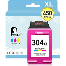 Penguin 304XL (1 spalva) keičiama rašalo kasetė HP 304xl, skirta AMP 100 120 130 Deskjet 2622 2652 2680 3720 Envy 5020 5030 5052 spausdintuvui