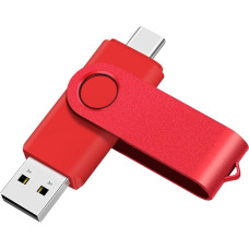 USB C atmintinė 64GB, 1 vnt., OTG rašiklinis diskas, USB 3.0 ir USB atmintinė, C tipo atminties kortelė, skirta USB A+USB C 
