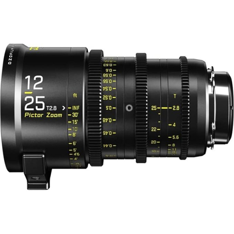 DZOFILM kino objektyvas Pictor Zoom 12-25 T2.8 Black, skirtas PL/EF laikikliui (S35)