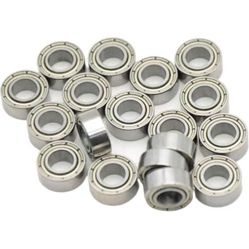 Lager, MR128ZZ Miniaturlager 10/20/50 Stück Grifflager 8 x 12 3,5 mm ABEC-5 for starkes Bohrbürsten-Handstück MR128Z Nagelkugellager,Verbesserte Haltbarkeit(50PCS)