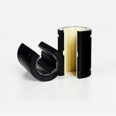 Offenes Linearlager aus technischem Kunststoff, selbstschmierende Buchsenschieberfaser LM-10OP LM-12OP LM-16-50OP(Brown,J1-LM50 50X80X100mm)