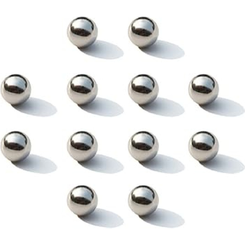 304 nerūdijančio plieno rutuliukas, [skersmuo: 4,76 mm, 100 vienetų] Tikslus plieninis rutuliukas, kietas plieninis rutuliukas, apvalus rutuliukas, rutuliukas